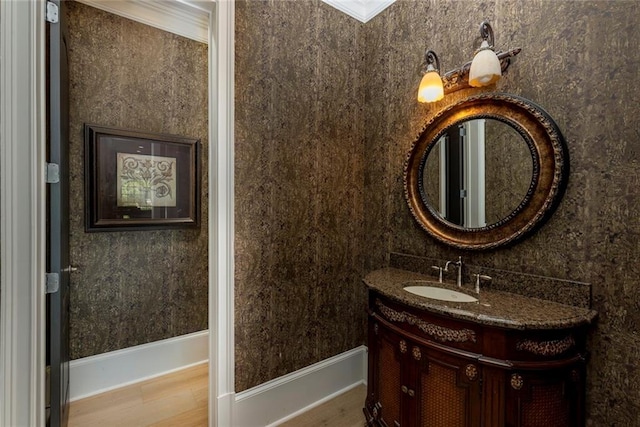 170 Autry Trl, Johns Creek, GA 30022 - bathroom featuring vanity and wood finished floors