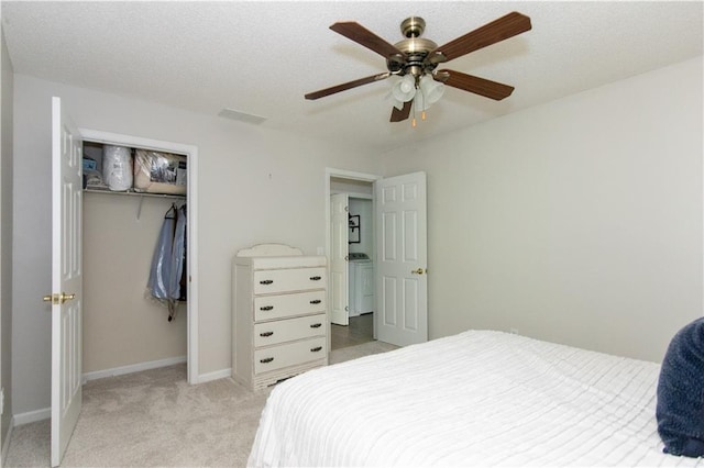 89 Paul Cir, Jasper, GA 30143 - carpeted bedroom with a closet and a ceiling fan