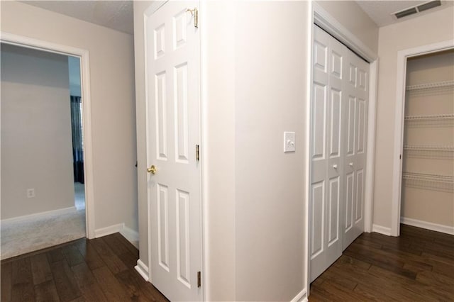 89 Paul Cir, Jasper, GA 30143 - hall with dark wood-style floors and baseboards