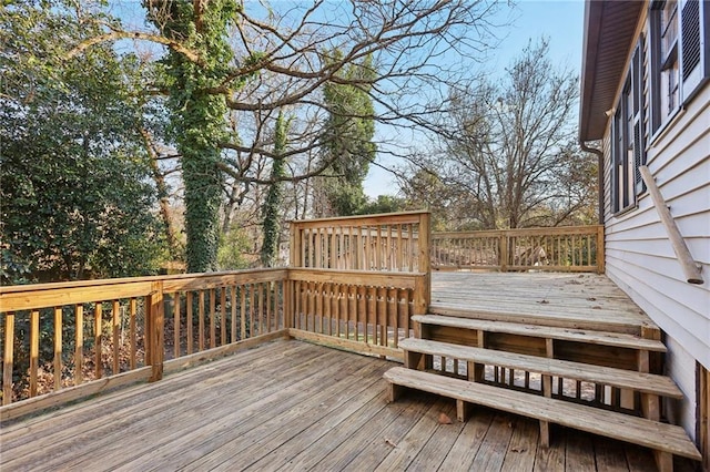 view of wooden terrace