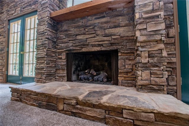 1775 Whooping Creek Rd, Carrollton, GA 30116 - detailed view of carpet flooring and a fireplace