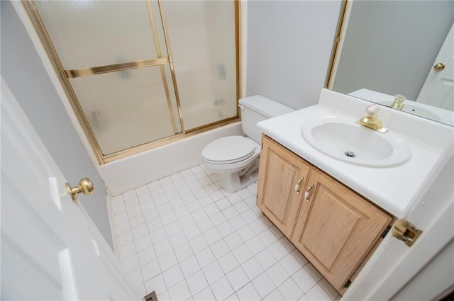 1775 Whooping Creek Rd, Carrollton, GA 30116 - full bath featuring vanity, tile patterned flooring, and bath / shower combo with glass door