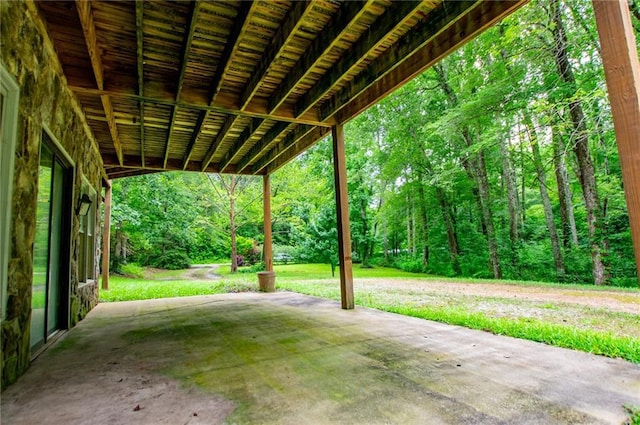 1775 Whooping Creek Rd, Carrollton, GA 30116 - view of patio / terrace featuring a view of trees