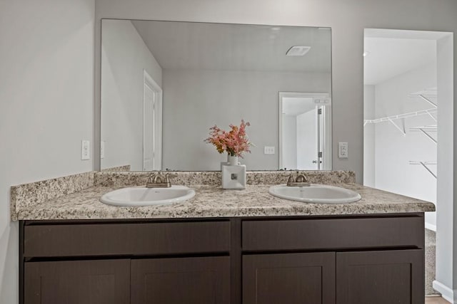 bathroom featuring vanity