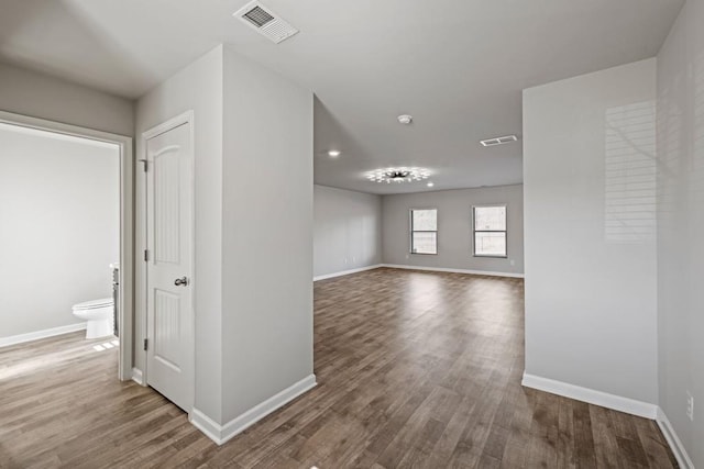 interior space featuring wood-type flooring