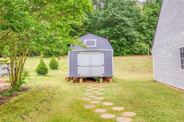 view of shed