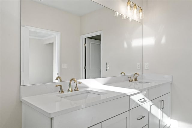 1682 Juniper Berry Way, Loganville, GA 30052 - full bath featuring double vanity and crown molding