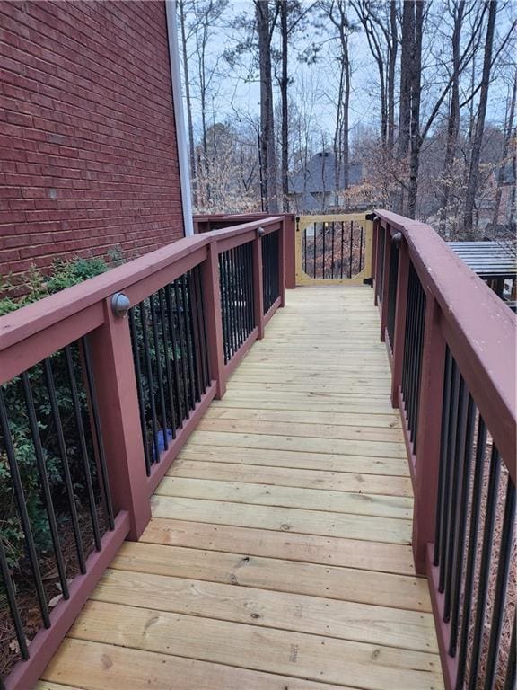 view of wooden terrace