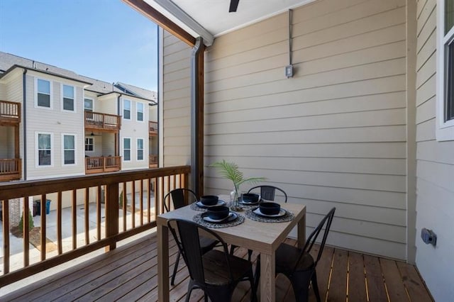 124 Everley Walk, Alpharetta, GA 30009 - deck featuring outdoor dining area and a residential view