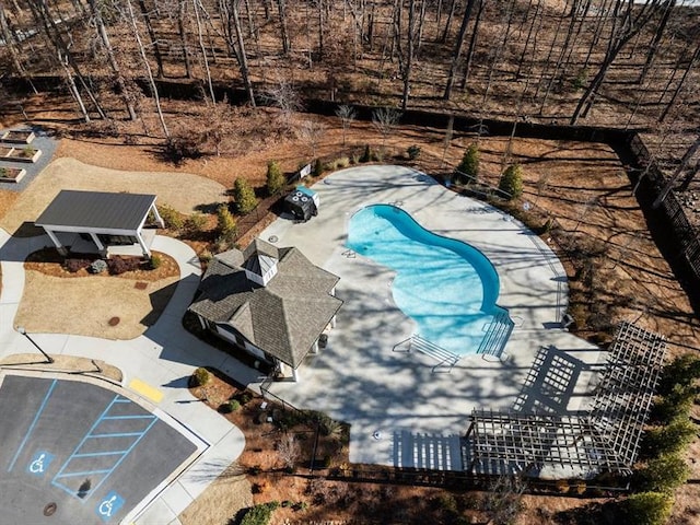 124 Everley Walk, Alpharetta, GA 30009 - drone / aerial view of a pool