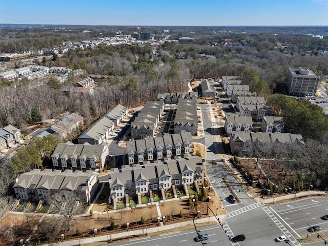 124 Everley Walk, Alpharetta, GA 30009 - aerial overview of property's location with nearby suburban area