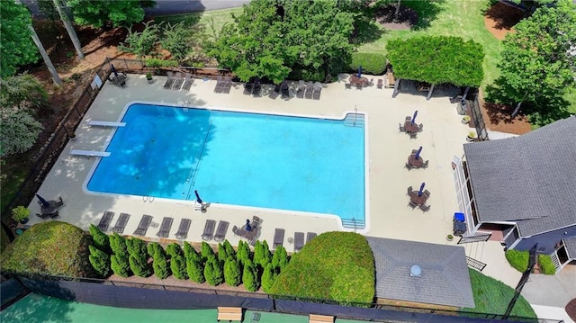 1595 Northcliff Trce, Roswell, GA 30076 - drone / aerial view of a pool area