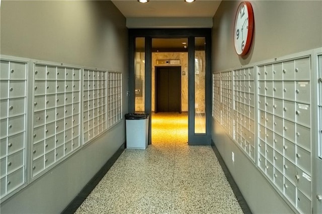 hallway with elevator