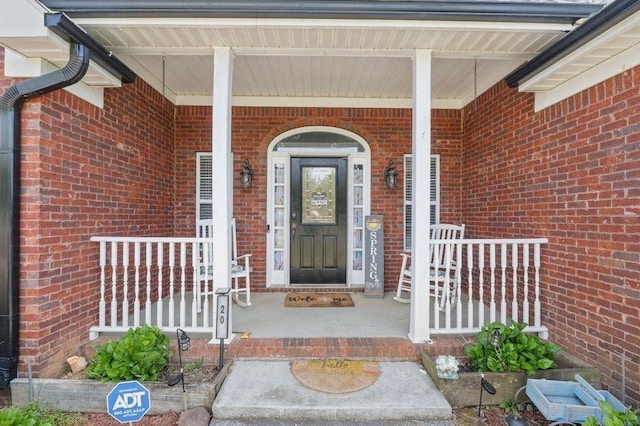 20 Friendship Rd, Euharlee, GA 30145 - entrance to property featuring a porch and brick siding