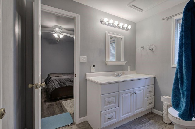 20 Friendship Rd, Euharlee, GA 30145 - ensuite bathroom with vanity and ceiling fan