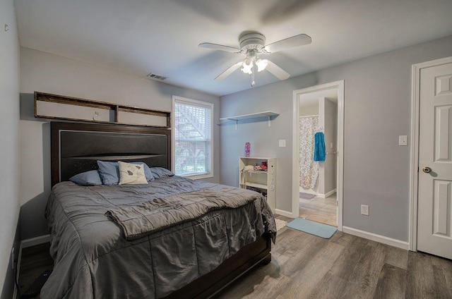 20 Friendship Rd, Euharlee, GA 30145 - bedroom with wood finished floors and a ceiling fan
