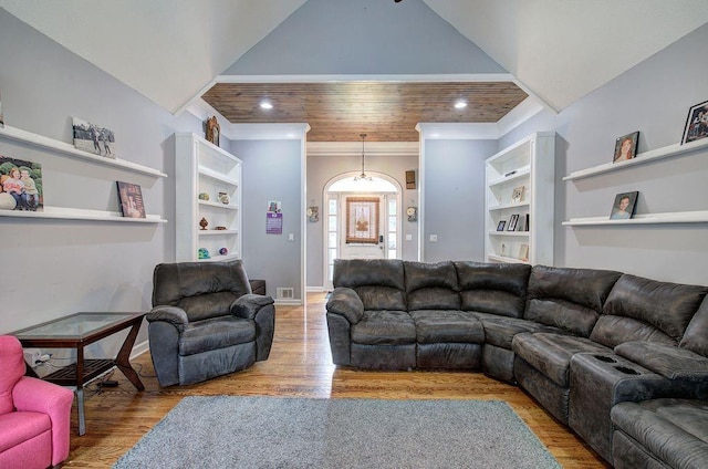 20 Friendship Rd, Euharlee, GA 30145 - living area featuring crown molding, wood finished floors, and recessed lighting