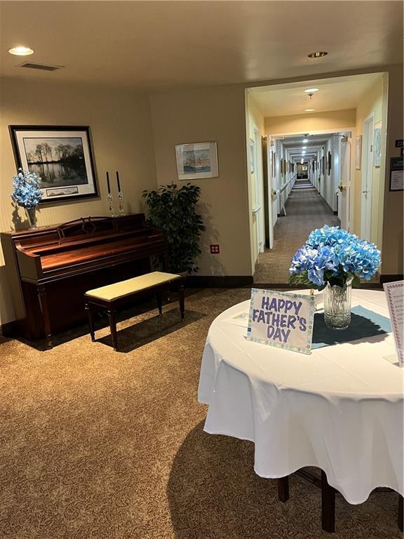 1800 Clairmont Lk Unit 213, Decatur, GA 30033 - carpeted dining space featuring recessed lighting and baseboards