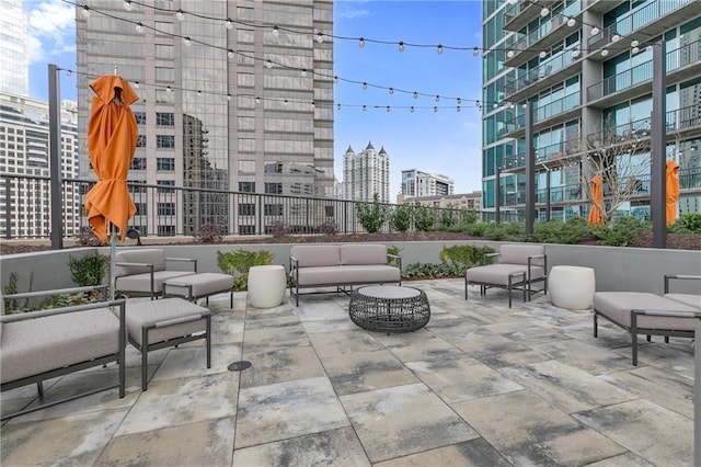 view of patio / terrace with an outdoor hangout area