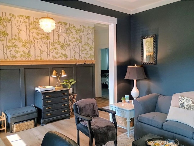 336 White Oak Way, Monroe, GA 30655 - sitting room featuring light wood-style floors