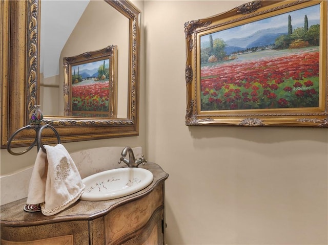 bathroom featuring vanity