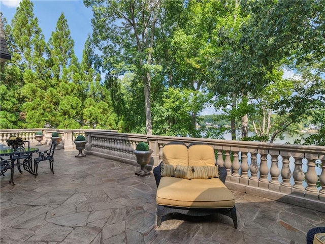 view of patio featuring outdoor dining space