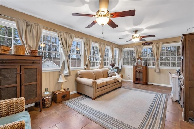 sunroom featuring plenty of natural light