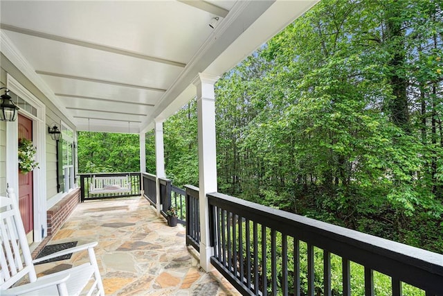 255 Heritage Creek Trl, Ball Ground, GA 30107 - balcony with a porch