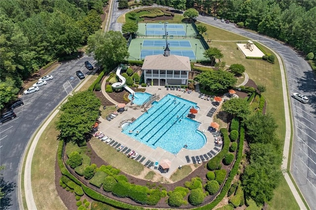 birds eye view of property