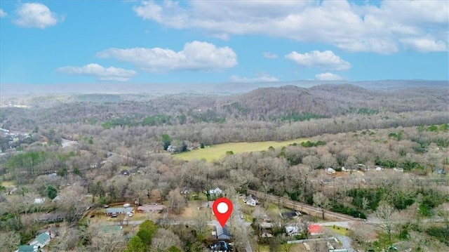 aerial view with a view of trees