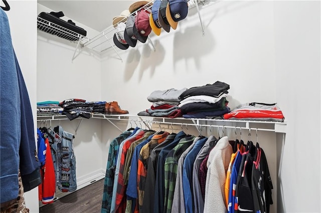 350 Eagle Tiff Dr, Sugar Hill, GA 30518 - spacious closet featuring wood finished floors