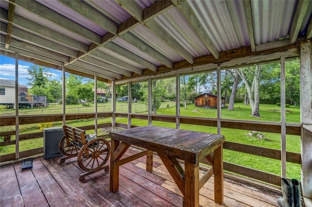 14300 Veterans Memorial Hwy, Villa Rica, GA 30180 - sunroom featuring outdoor dining space
