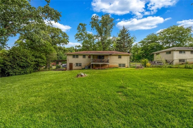 14300 Veterans Memorial Hwy, Villa Rica, GA 30180 - rear view of house with stairs and a deck