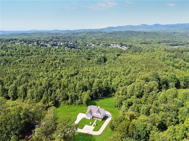 1656 Talking Rock Rd, Jasper, GA 30143 - view of property location with a heavily wooded area and a mountainous background