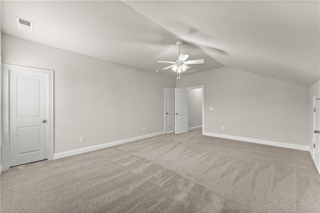427 Dawson Pointe Pkwy, Dawsonville, GA 30534 - bonus room featuring ceiling fan, carpet floors, lofted ceiling, and baseboards