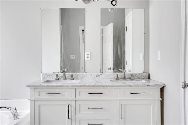 2005 Chicago Ave NW, Atlanta, GA 30314 - bathroom featuring double vanity and a garden tub