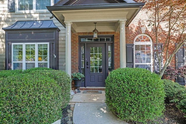 2295 Hemrick Rd, Cumming, GA 30041 - doorway to property featuring brick siding