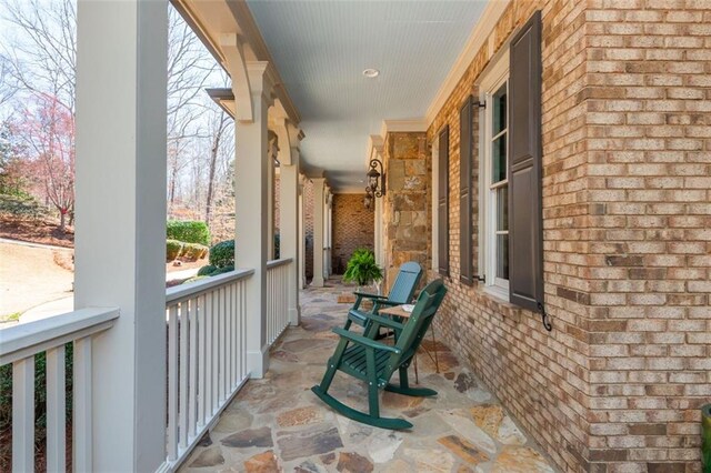 balcony with a porch