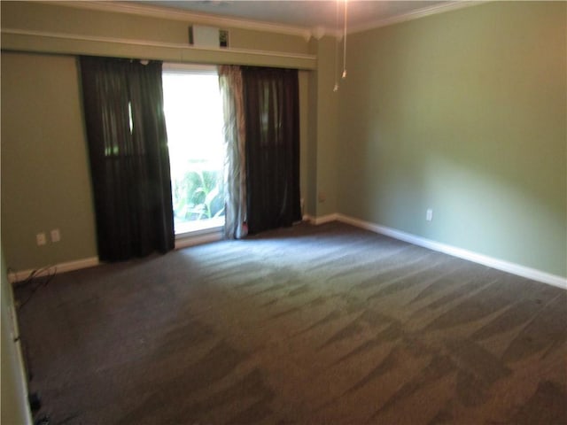 5820 Elm Tree Dr, Buford, GA 30518 - spare room featuring carpet flooring and crown molding