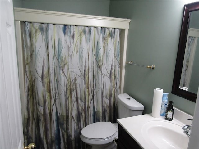 5820 Elm Tree Dr, Buford, GA 30518 - bathroom featuring vanity and a shower with curtain