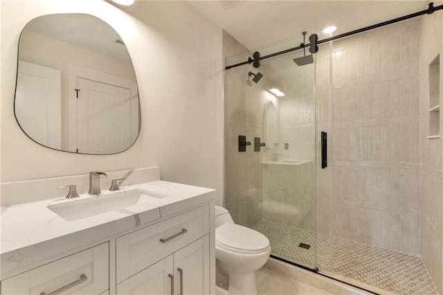 2808 S Arbor Dr, Gainesville, GA 30507 - full bath with toilet, a shower stall, and vanity