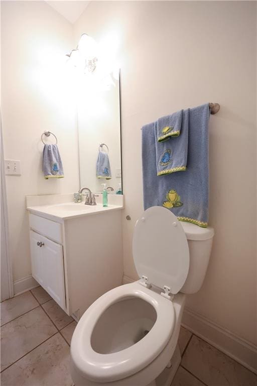5452 Old Dalton Rd NE, Calhoun, GA 30701 - half bath with vanity and tile patterned floors