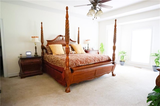 5452 Old Dalton Rd NE, Calhoun, GA 30701 - bedroom featuring light carpet and ceiling fan