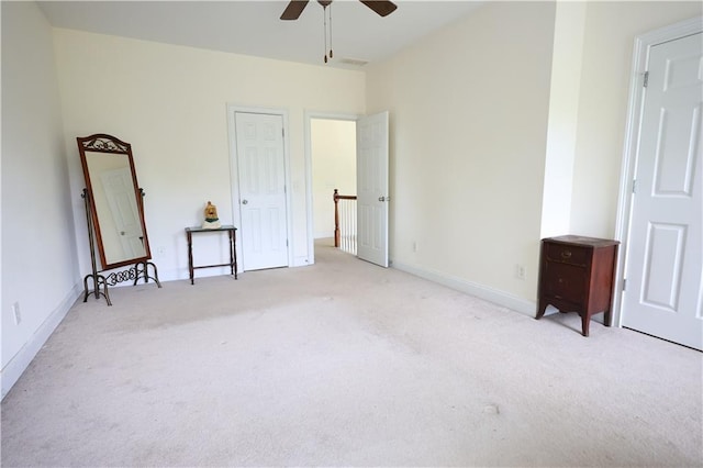 5452 Old Dalton Rd NE, Calhoun, GA 30701 - unfurnished bedroom featuring carpet and a ceiling fan