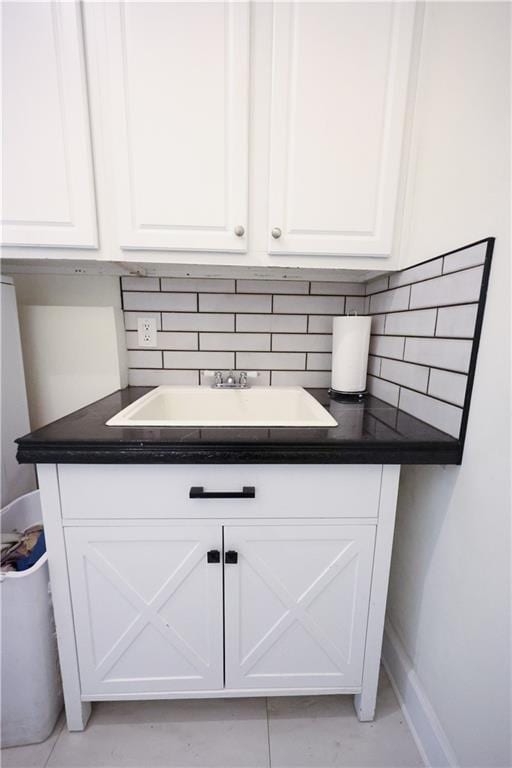 5452 Old Dalton Rd NE, Calhoun, GA 30701 - detailed view of a sink and decorative backsplash