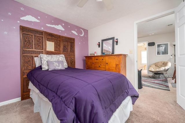 842 Third St, Stone Mountain, GA 30083 - bedroom with carpet floors and ceiling fan