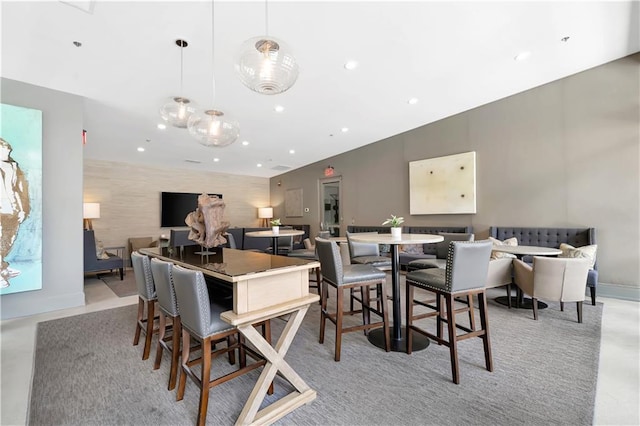 905 Juniper St NE Unit 805, Atlanta, GA 30309 - dining space featuring recessed lighting