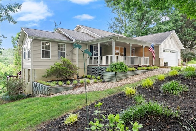 241 Cook St, Alto, GA 30510 - ranch-style home featuring a porch and a shingled roof