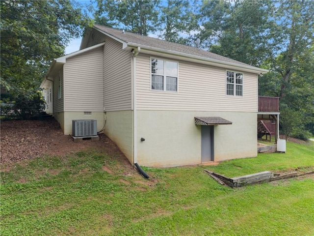 241 Cook St, Alto, GA 30510 - view of property exterior featuring cooling unit and a yard