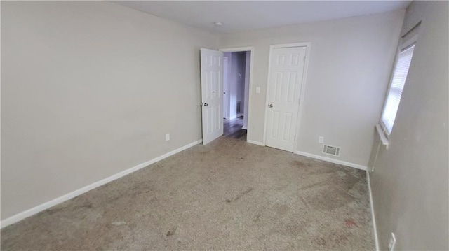 view of carpeted empty room